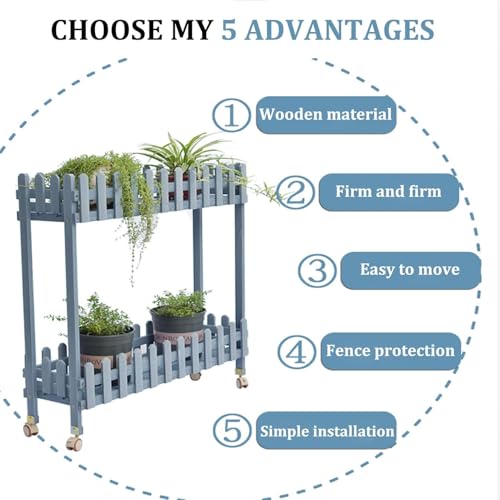 Support pour plantes d'intérieur et d'extérieur pour terrasse