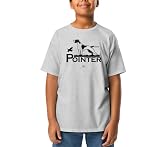 100% cotone Maglietta Bambino Cane Pointer Caccia Uccello Regalo Perfetto Amanti Cani Animali Domestici