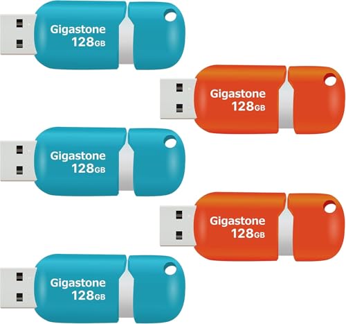 Clé USB Flash Haute Vitesse GIGASTONE 128Go à design coulissant sans capuchon