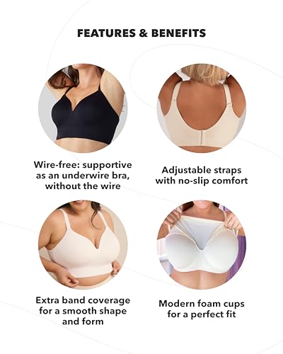 Shapermint Bras For Women - Bralettes For Women With Support - From Small To Plus Size Lingerie Black - 5