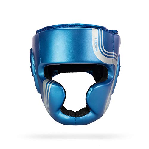 Sanabul Core Series Boxing Mma Kickboxing Head Gear (Blue/Silver, L/Xl) #TOP1