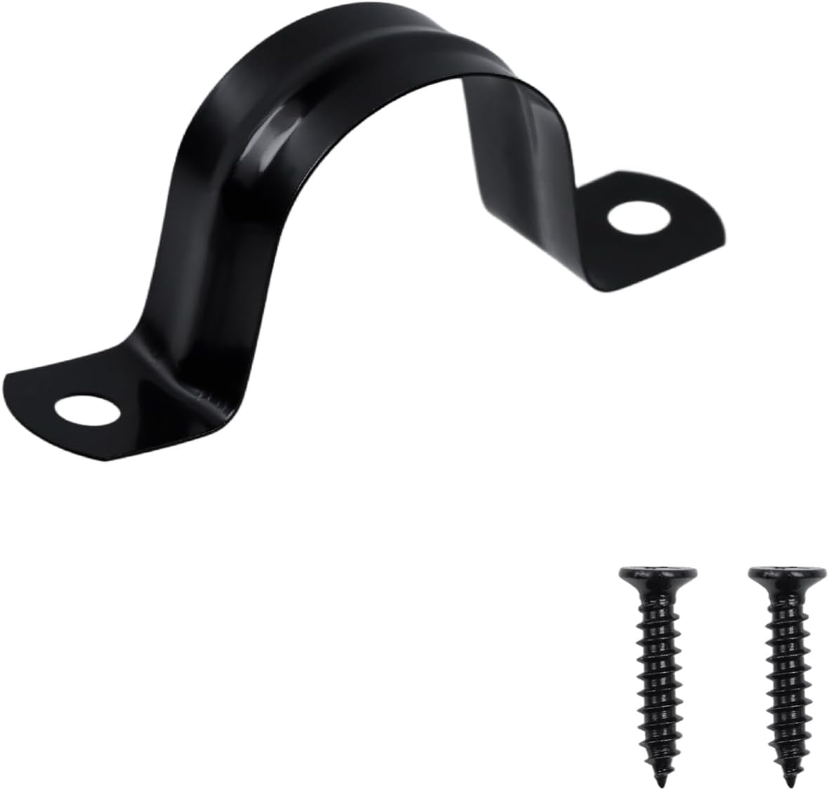 1-1/4 Inch Rigid Pipe Strap Clamps, 304 Stainless Steel 2 Hole Conduit Tube Strap U Bracket with screws, Metal Heavy Duty Pipe Fasten Clip, for Holder Pipe or Cable (20pcs)