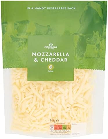 Morrisons Grated Mozzarella & Cheddar Mix 240g