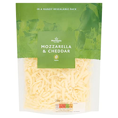 Morrisons Grated Mozzarella & Cheddar Mix 240g