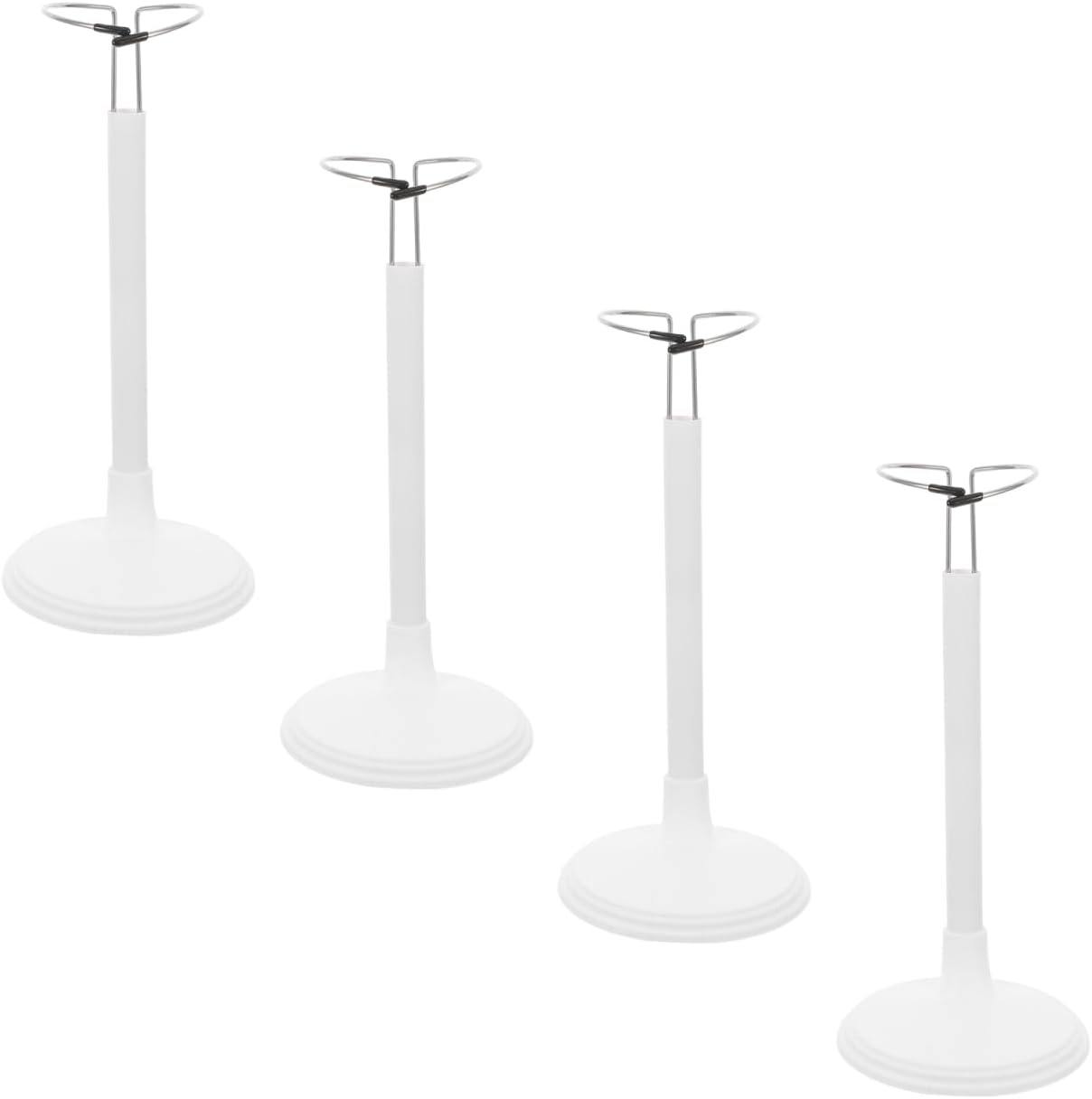 4-pack Doll Stand for 18 inch Dolls Portable Doll Holder Stand for Figure Display and Storage Lightweight Storage Rack for Home Collectible Toys 11.81 X 3.93 X 3.93 in