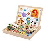 Kids Magnet Board - Holzmagnetbrett - Whiteboard Zeichnung Schreiben...