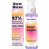 Clinically Advanced Korean Snail Mucin Serum - Star Light by Zen Dew (3.38 oz) Brightening,...