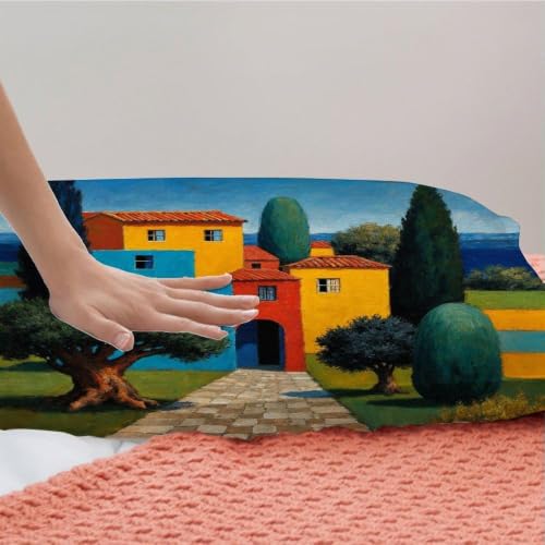 Parures de lit 240x260 cm en microfibre légère avec housse de couette sobre - 7