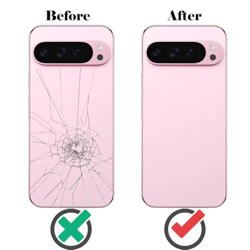 Image of for Pixel 9 Pro XL Back Glass Replacement with Rear Camera Lens for Google Pixel 9 Pro XL 5G Back Cover Glass Housing Door + Pre-Install Tapes + Tools(Not Suitable for Pixel 9 /9 Pro) (Rose Quartz)