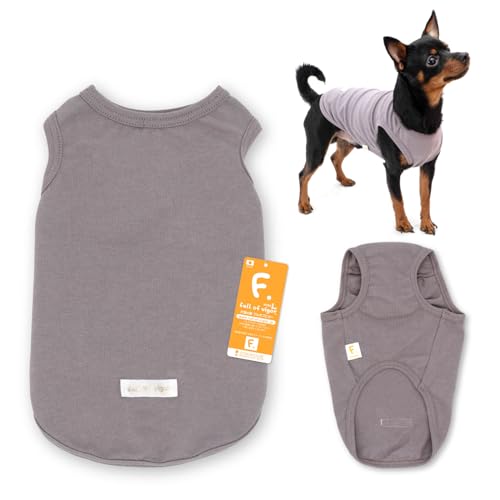 ダックス シンプル ベア天 インナー タンクトップ 抜け毛対策 犬の服 フルオブビガー 113/ラベンダーグレー DS