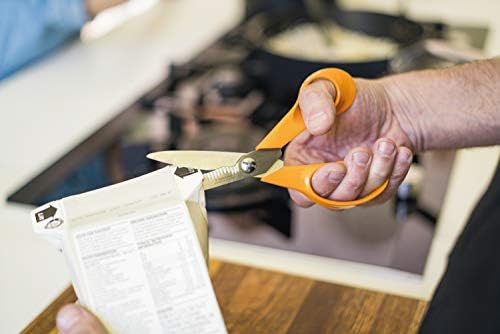 Fiskars Kitchen Scissors, Total Length: 18 cm, Steel/Synthetic Material, Classic, 1000819, Standard