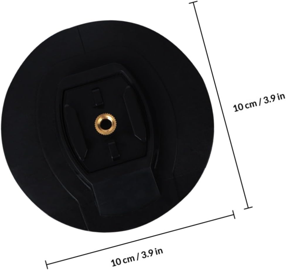 Angoily 1PC Surfboard Camera Fixing Base Durable Adhesive Accessory for Outdoor Sports Cameras Easy Installation for Sup Surfboard Sturdy Stable Black Design