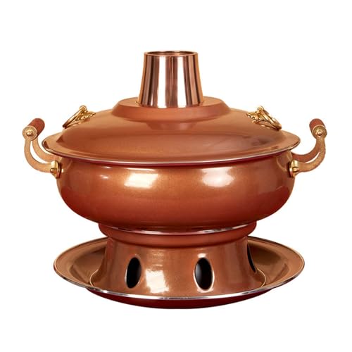 Olla China Tradicional de Cobre para Hot Pot miniatura 1