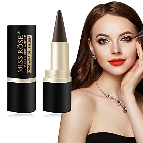 Cenitica Eyeliner Mat À SÉchage Rapide,Gel Stylo Eyeliner Noir,Black Gel Eyeliner,long-wear Gel Eyehiner,Longue DurÉe Stylo Eyeliner CrÈme,eyeliner CrÈme ImpermÉable Anti-floraison (Marron) Cover