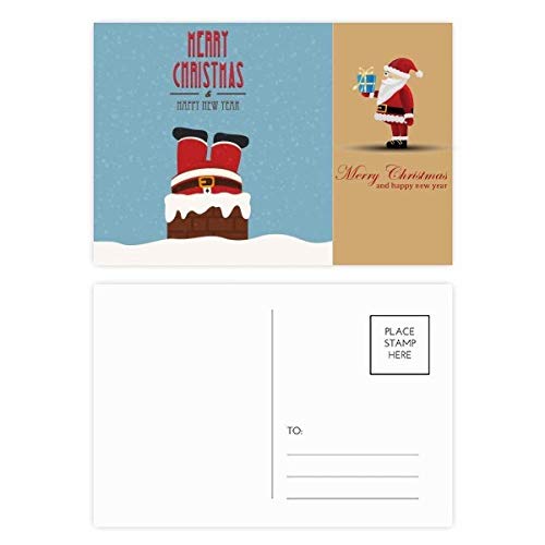 Cartes de Noël Père Noël : lot de 20 pour décorer vos cadeaux de fête