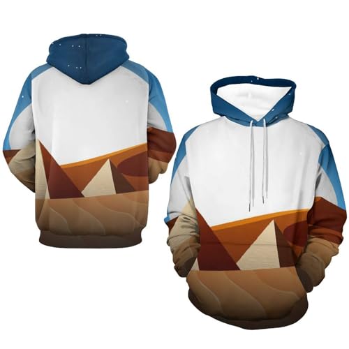 Sweats à capuche manche longue étoiles du désert pull chaud unisexe taille S