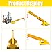 HQHAOTWU Forklift Jib Boom Crane 11000lbs Capacity Telescoping Mobile Crane Industrial Adjustable Forklift Lifting Hoist Truss Jib Boom Hook Manual Telescopic 63in-96.5in for Warehouse & Factories