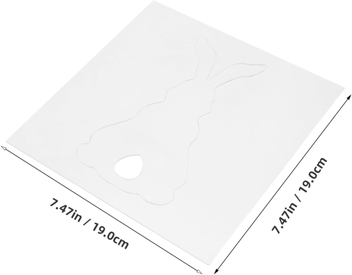 2pcs Reusable Acrylic Rabbit Shaped Router Template Guide for Woodworking Projects and Complex Craftwork, Router Jigs and Templates with Enhanced Precision and Rapid Shaping
