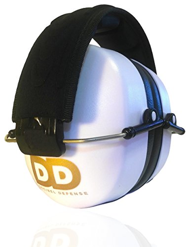 Image of DECIBEL DEFENSE Professional Safety Ear Muffs 37dB NRR - The HIGHEST Rated & MOST COMFORTABLE Ear Protection For Shooting & Industrial Use - THE BEST HEARING PROTECTION...GUARANTEED (WHITE)