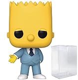 Funko Pop! Animation: Simpsons - Figura de vinilo de Mafia Bart (incluye funda protectora de caja de...