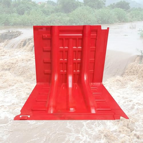 JFazzruit L Shaped Flood Barrier for Home, ABS Plastic Reusable Movable Water Barrier, Quick Installation Flood Protection for Door,Garage,Home,Basements,Warehouses(20PCS)