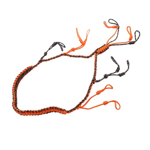 Tbest Vielseitiger Nylonhalter Lanyard, Praktisch und Sicher für Camping, Outdooraktivitäten, Wandern und tägliche Verwendung, Komfortabel und stilsicher Design (Orange)