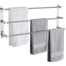 KES Bath Towel Bar 30 Inch 3-Tier Bathroom Towel Rack Wall Mount SUS304 Stainless Steel Brushed Finish, BTH202S75-2