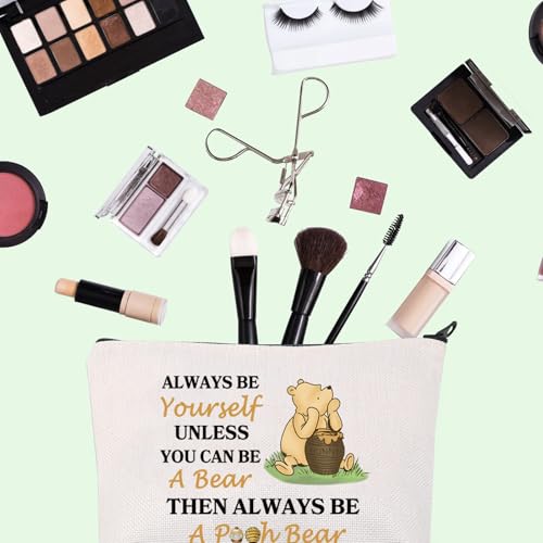 Honey Bear Makeup Bag Magic Kingd*m Gift Catartoon Character Quote Makeup Bag Honeys Bear Gift Bear With Honey Pot Bag (P Bear)4