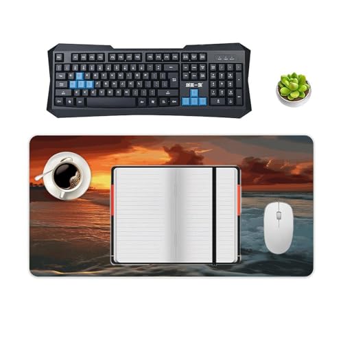 The Beach Sunset Desk Pad con base de goma 30x60cm miniatura 4