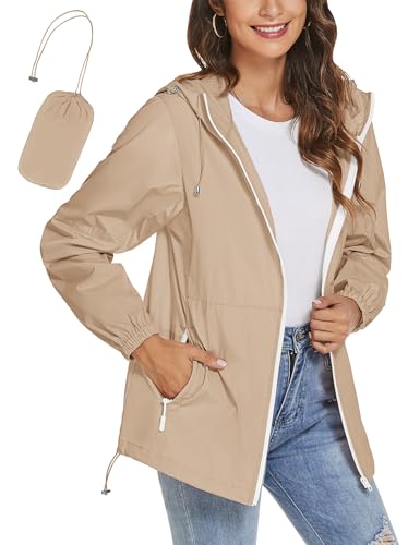 TCOT Packable Travel Rain Jacket