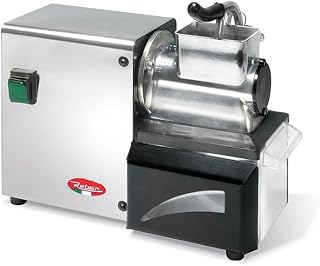 Reber N.3 10053N Rallador Eléctrica, Aluminio y Acero, 200 W, Color Negro y Gris