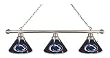 Holland Bar Stool Co. Penn State 3 Shade Billiard Light with Chrome Fixture by The