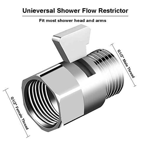 Shower Shut Off Valve G1/2" Brass Shower Head Flow Control Valve With Handle Lever G1/2 Universal Size For Shower Arm And Hose #TOP2