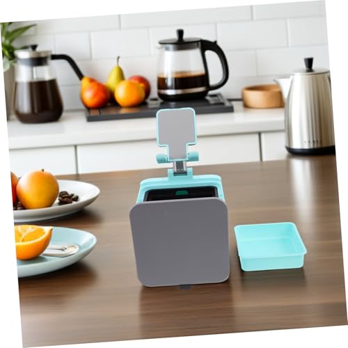 Caneca de basura compacta con porta teléfono miniatura 7