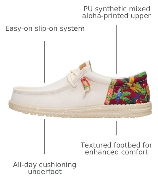 HEYDUDE Men's Wally Funk Margaritaville Slip On Shoe, Sand/Multi Size 7 - image 2