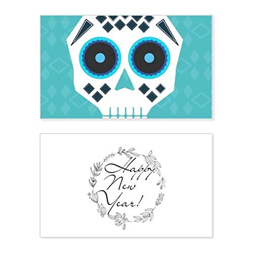 Tarjeta conmemorativa de Año Nuevo: el regalo perfecto con calavera mexicana