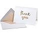 Luxury Gold Foil Letterpress Thank You Cards and Gray Envelopes 20 Pack - Opie's Paper Company