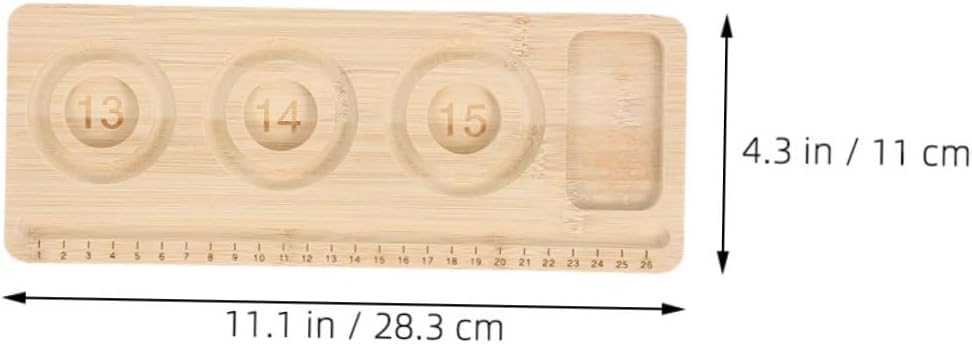 STOBOK 2pcs Wooden Bead Design Board for Jewelry Making Multi Compartment Bead Tray for Bracelets Anklets Efficient Organization Mat for DIY Crafting Elegant Jewelry Design Board