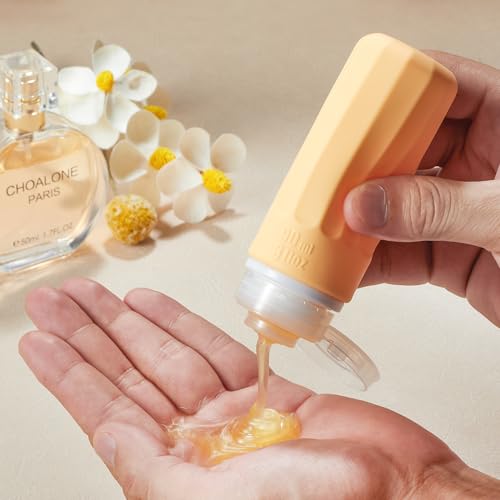 INSFIT Travel Bottles for Toiletries, TSA Approved 3oz Travel Size Containers, BPA Free Leak Proof Squeezable Silicone Tubes for Shampoo Conditioner Lotion Body Wash with Labels4