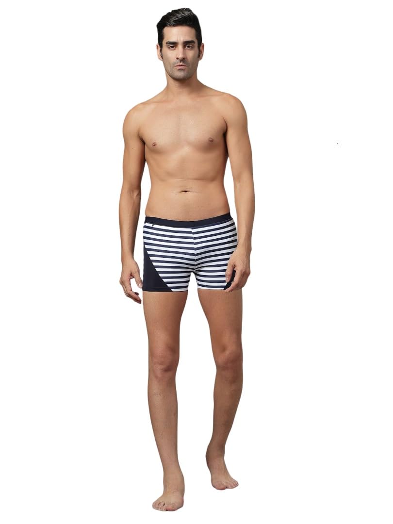 Men Striped Swim Bottoms-image-29