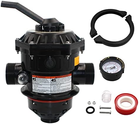RDIYIN 262506 1-1/2-Inch 6-Way Clamp Style Valve Replacement for Pentair,Comoatible with Pool and Spa Sand Filter