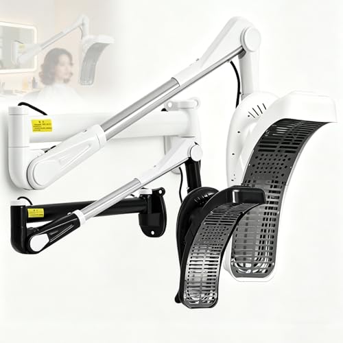 Hairdressing Heater, Intelligent Temp Control Machine with LCD Display, 0-60min Time Adjustment for All Hair Types, Perming, Coloring, Deep Hair Care Treatment(Black(B))