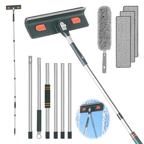 Fensterwischer, 2.75m Fensterputzer, Teleskop Fensterwischer mit...