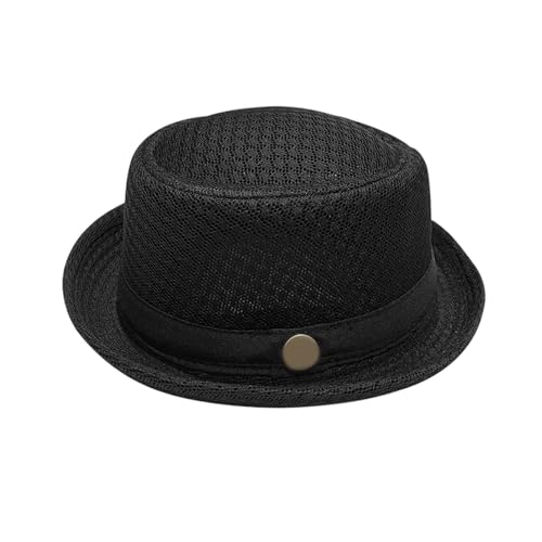 Générique Chapeau de Porkpie en Maille Respirante et Douce pour la Plage, Chapeau d'été Fedora pour Homme et Femme