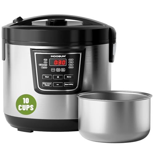 MOOSUM 20 Cup Cooked (10 cup uncooked) Rice Cooker with...