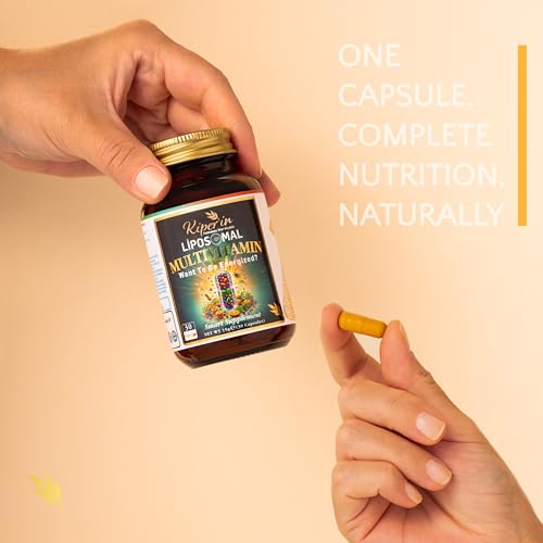 Kiperin Lipozomal Multivitamin Akıllı Takviye | Klinik Olarak Kanıtlanmış | 13 Vitamin & 6 Mineral - Yüksek Emilim: A, C, D3, E, B, K, Biotin, Çinko, Demir. | Enerji, Bağışıklık, Cilt, Saç | 30 Kapsül