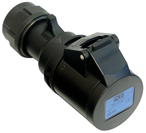 Pce-213-6X Presa Cee 16A 3P (1P+N+T) 230V Ip44 3Poli Femmina Nera Midnight Serie Black Socket