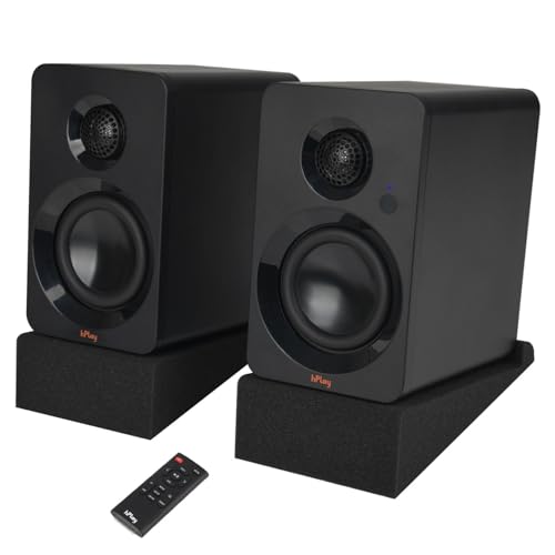 Enceintes PC hPlay BS32B avec carte son intégrée et sortie subwoofer puissante