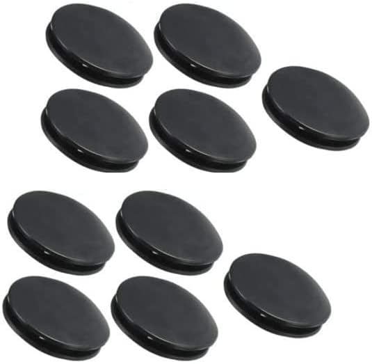 EatingBiting 10Pcs Black Rubber Money Saving Box Piggy Bank Box Closure Plug Stopper Round Cover Outer Diameter 42mm/1.65" Inner Diameter 32mm/12.5"