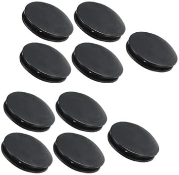 EatingBiting 10Pcs Black Rubber Money Saving Box Piggy Bank Box Closure Plug Stopper Round Cover Outer Diameter 42mm/1.65" Inner Diameter 32mm/12.5"